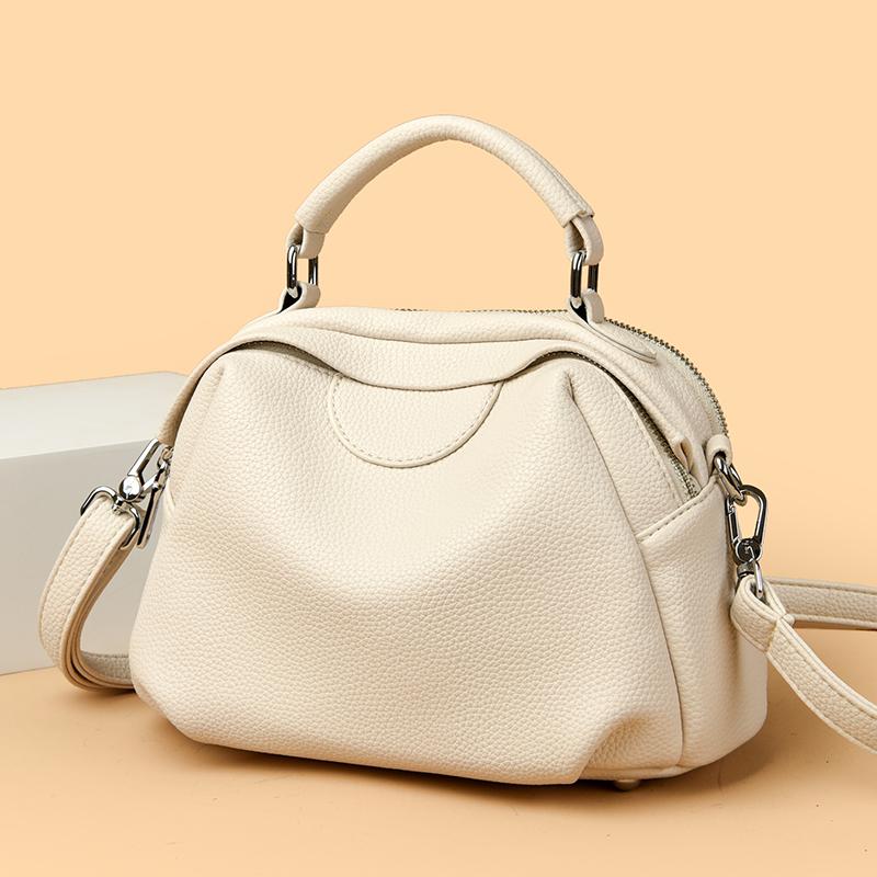 High Quality Soft Leather Tote Bag Fashion Women Shoulder Messenger Bag Large Capacity Wear-resistant Bag Luxury Handbag