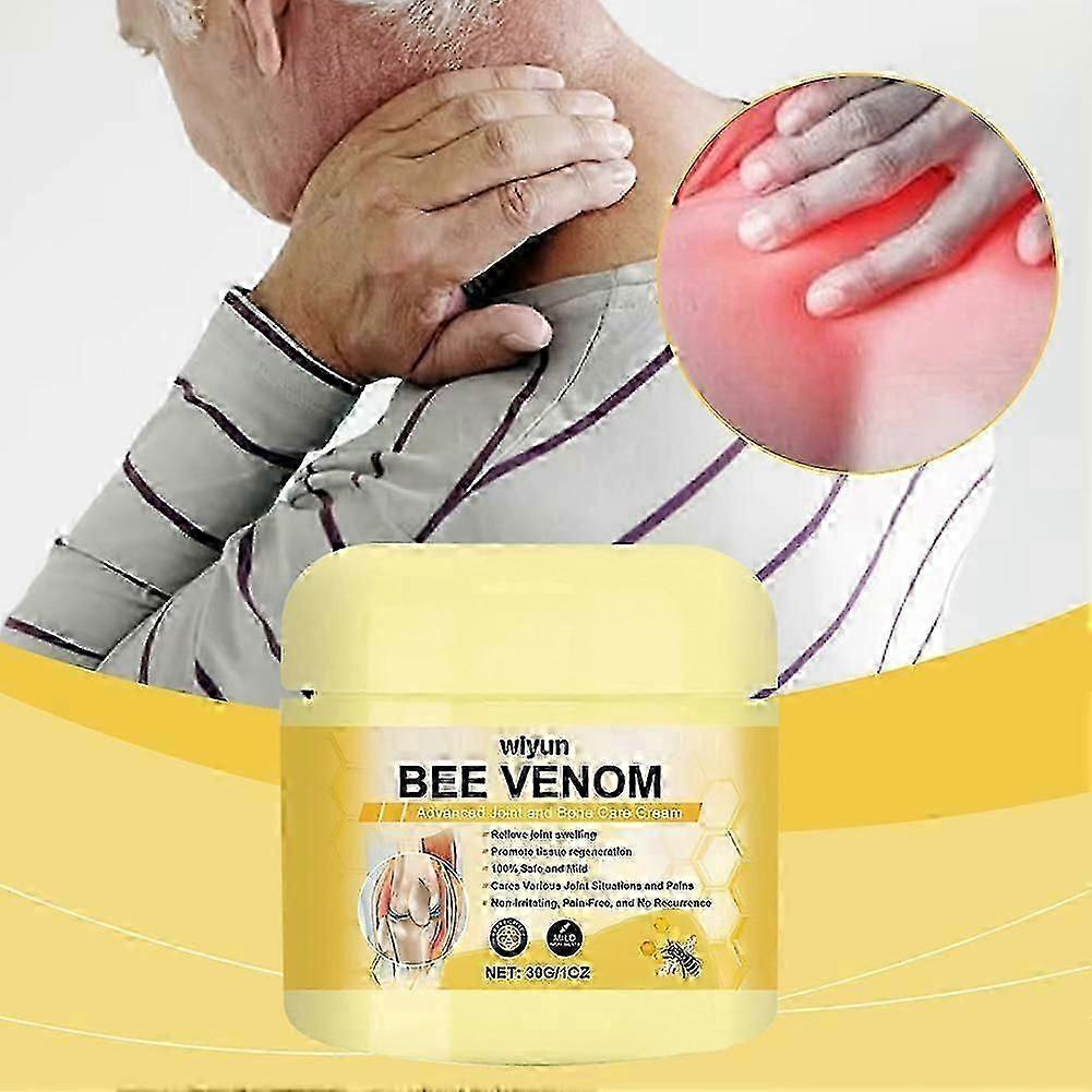 Bee Venom Joint Bone Care Cream for Pain Relief, Soothing Massage Cream for Men & Women, Deep Penetration, Fast Acting