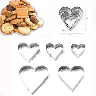 Decorating Cookies Heart&Star Shape Pastry Cutter Cake Cooking Tools Baking Mold Cookie Cutter Biscuit Moulds