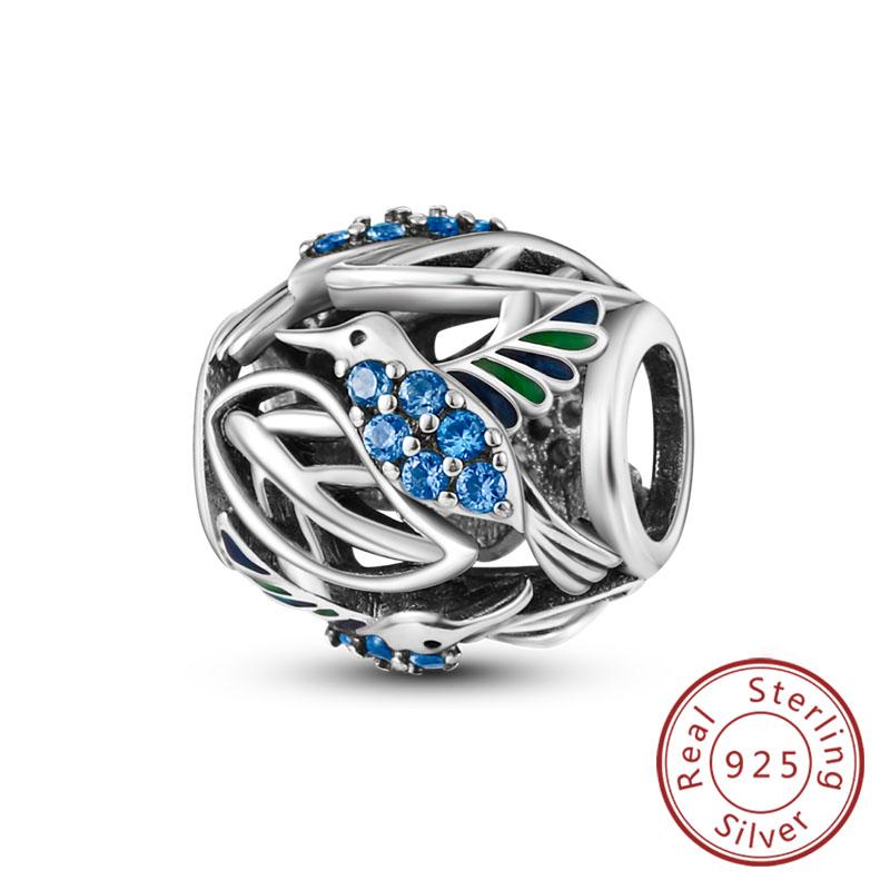 Original Charms Beads Pendan Copper Firefly Bee Butterfly Hummingbird Charm For Bracelets Charm Women Jewelry Gift