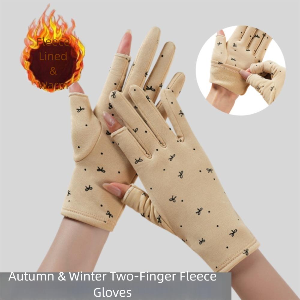 Winddichte Damen Winterhandschuhe Warme Fahrhandschuhe Modische Samt Fäustlinge Laufen