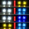 2PCS LED Car Lights H8 H9 H11 H7 HB3 HB4 9005 9006 H27 880 881 H3 H1 LED Headlight Bulb Dual Color Car Fog Lamp