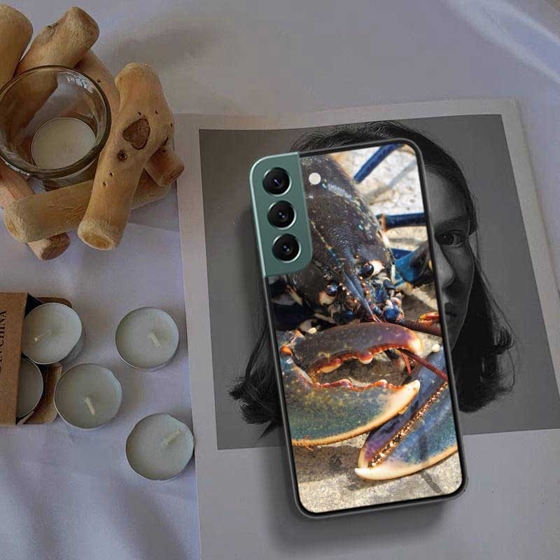 Live Lobster Phone Case For Samsung Galaxy S22 S25 Ultra S21 S10 Plus S26 Edge S20 S23 S24 FE Cover Silicone Soft TPU Clear