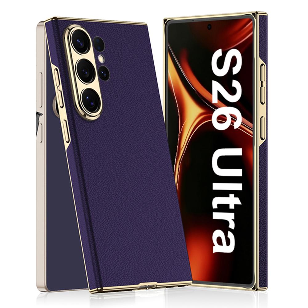 GKK For Samsung Galaxy S26 Ultra Case Electroplated PU + PC Phone Back Cover
