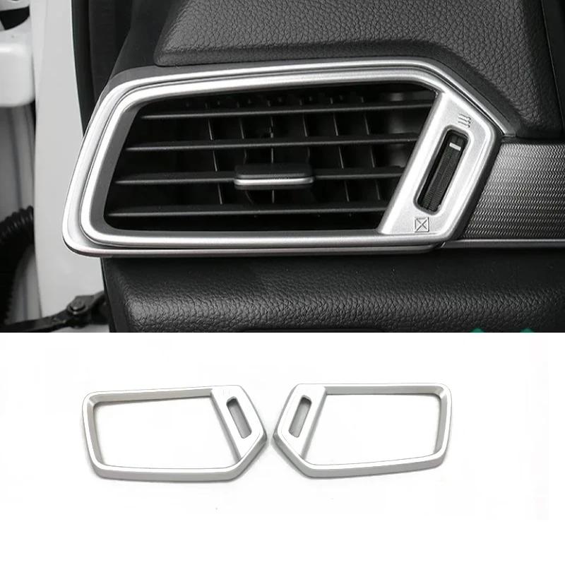 For Honda Accord 10th Gen 2018 Carbon Fiber Style Interior Dashboard Air Vent AC Outlet Cover Molding Trim Decals