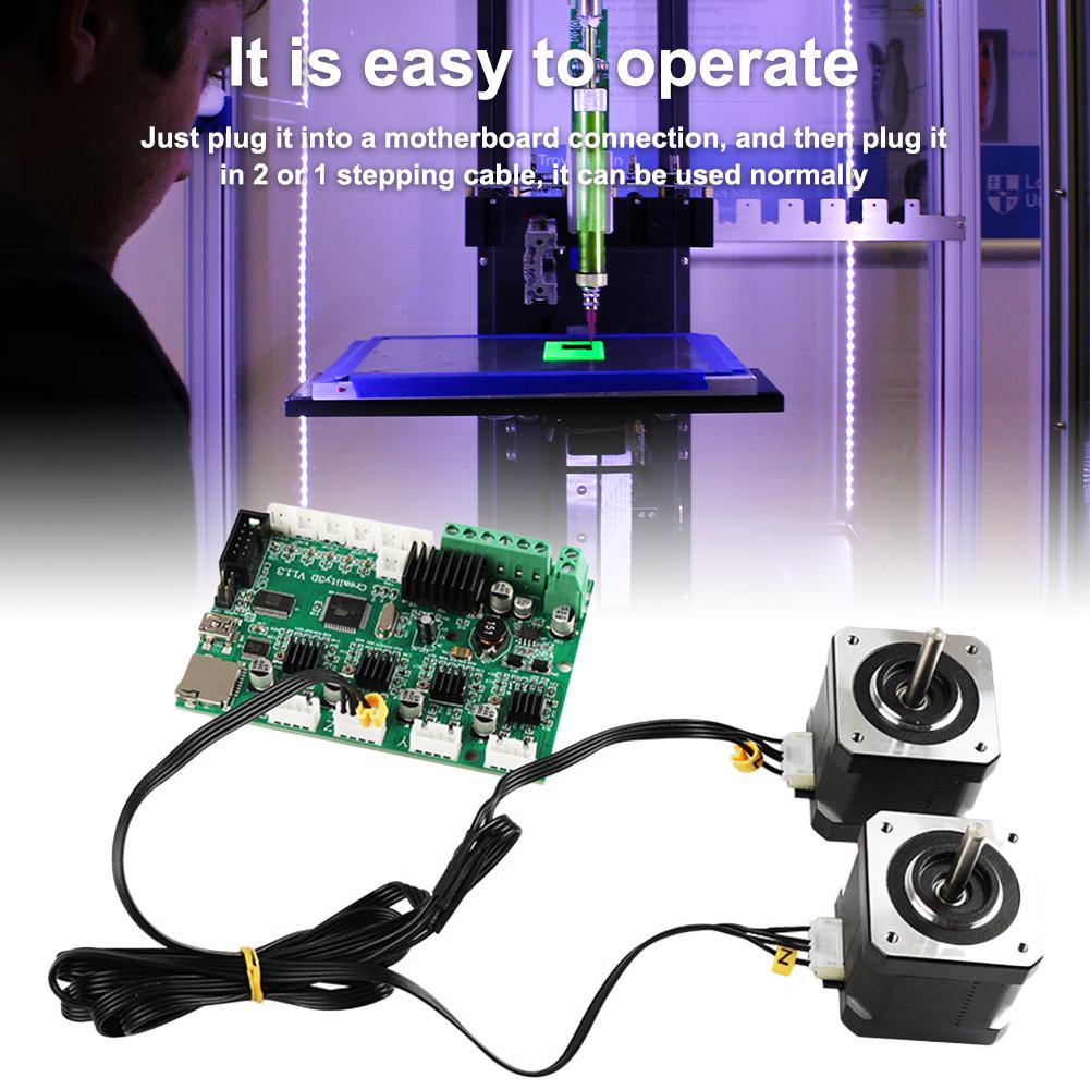 RETYLY Accesorios De Impresora 3D Cable del Motor Paso A Paso Cable del Motor Doble Z-Ejes para Cr-10 Cr-10S Ender-3