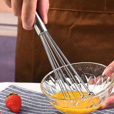 Set di frusta con perline in acciaio inossidabile da 10 pollici 12 pollici Maniglia comoda antiruggine Frusta manuale facile da trasportare Strumenti di cottura da cucina