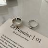 Stylish 925 Silver Ring For Women Minimalist Smooth Surface Square Geometric Shape