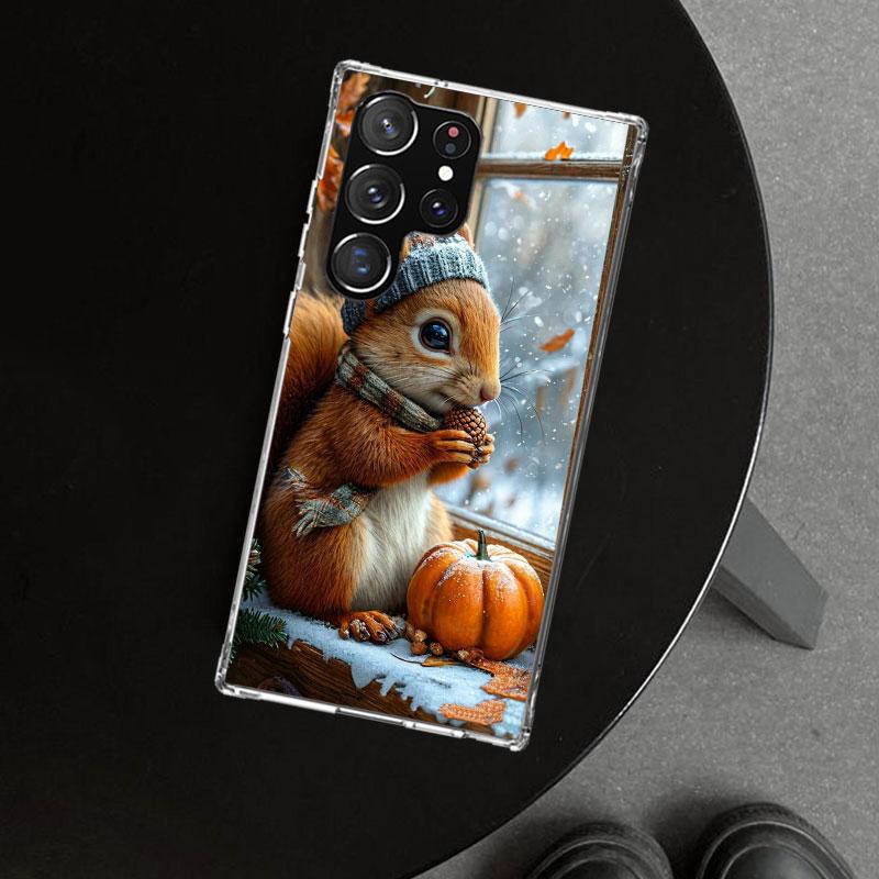 Animal Squirrel Phone Case Cover for Samsung Galaxy S26 S25 Edge S24 S23 Ultra S22 Plus S21 FE S20 + Art Customized Fundas Galax
