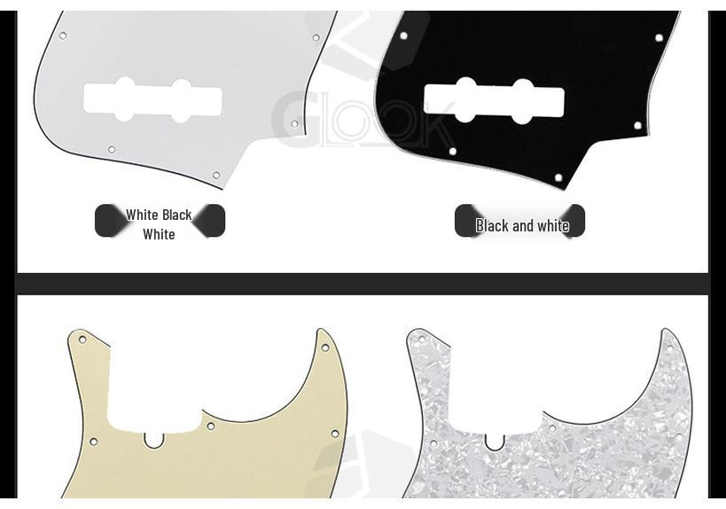 JB Electric Bass Pickguard US Standard JA Bass VT Panel Cover with Slot Accessory.