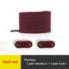 1Pair No Tie Shoelace Flats Elastic Shoe Laces Kids Adult Sneakers Shoelace Quick Lazy Laces 24 Color Buckle Strings Sports Shoe