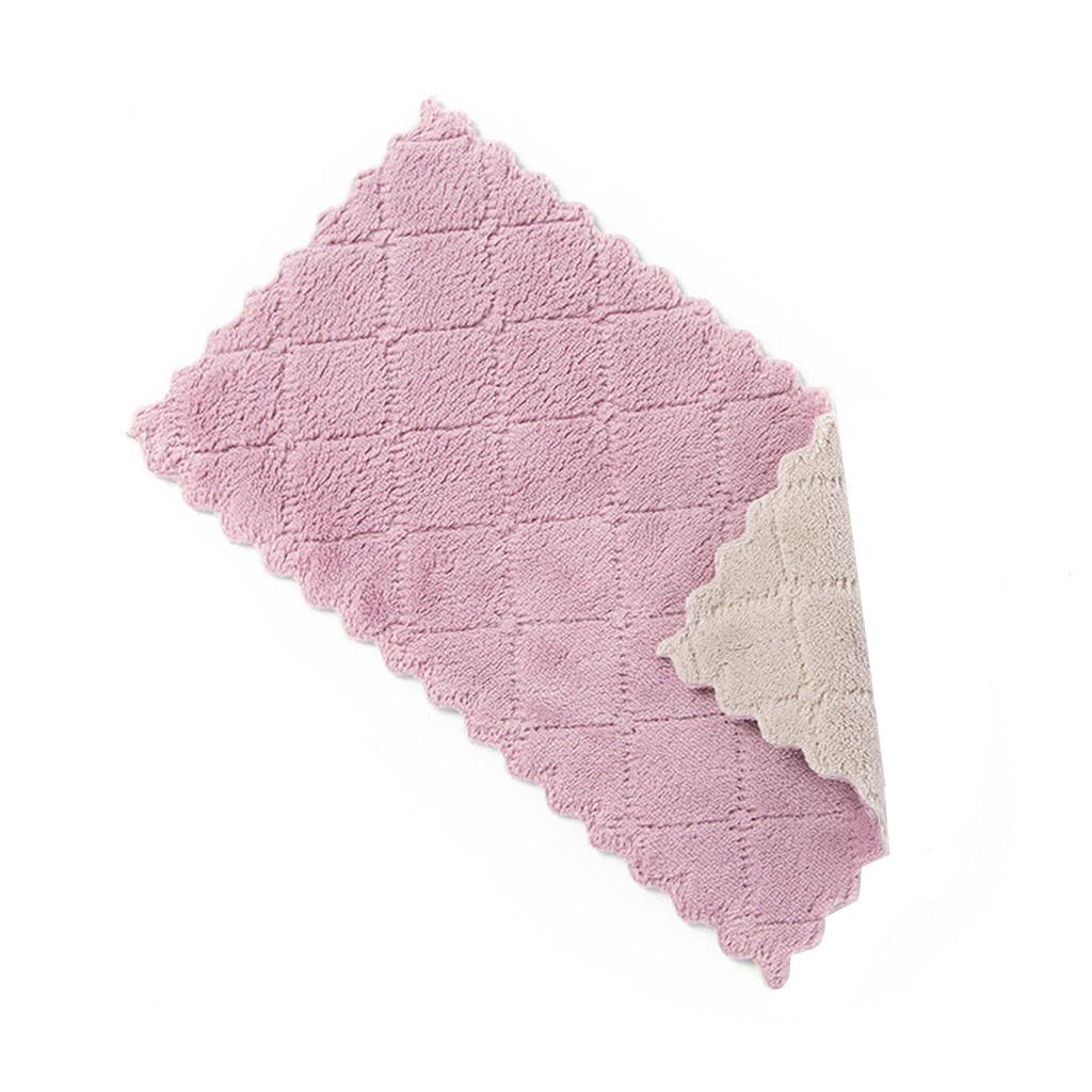 Oil-proof Cloth  Coral Velvet Dish Towel  Kitchen Cleaning Rag