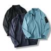 Men's Half-Zip Quick-Dry High-Stretch Long-Sleeve Fleece Slim-Fit T-Shirt for Spring & Autumn