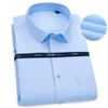 New High Quality 100% Cotton Men Dress Long Sleeve Shirt Solid Male Regular Fit Stripe Business Social  Office Shirt White S-8XL