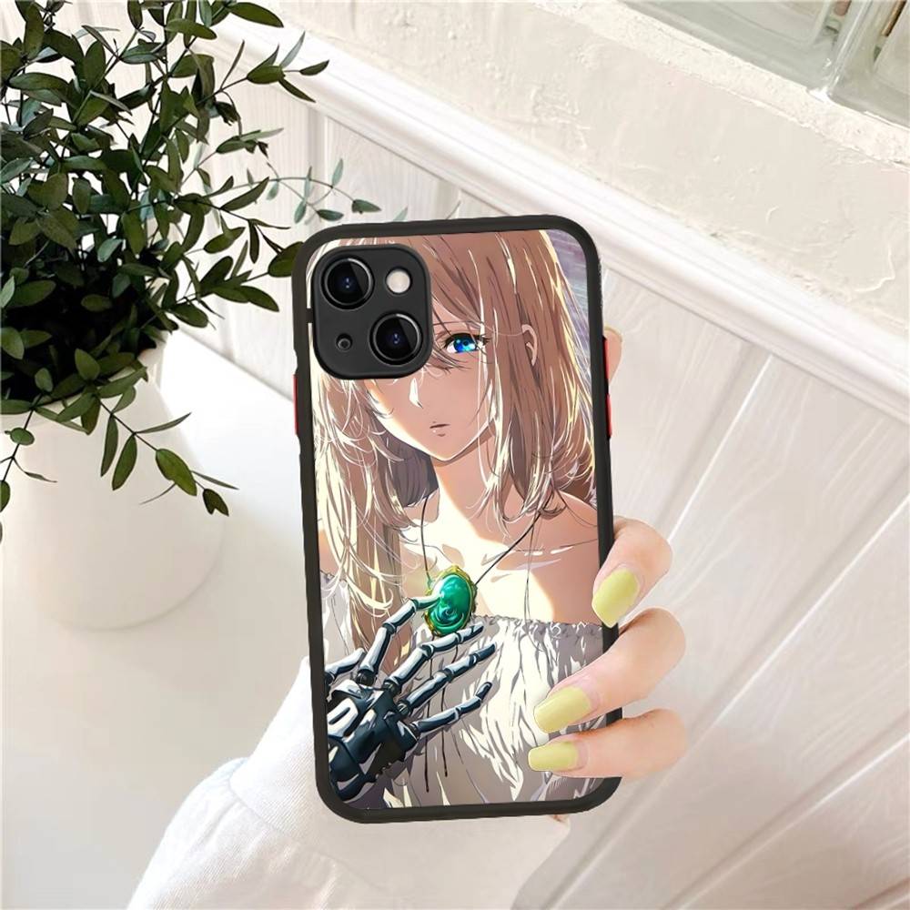 Violet Evergarden Phone Case For IPhone 16 15 14 X XR XS 7 8 Plus 11 12 13 Pro MAX 13mini Matte Shockproof Case