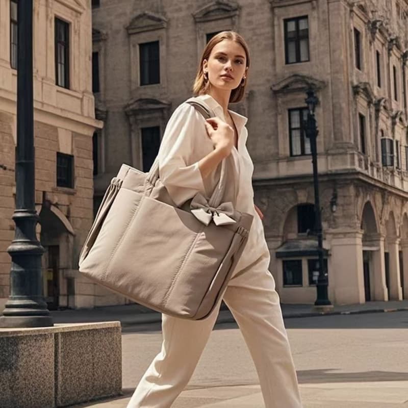 Ladies Bow Handbag Travel Bag