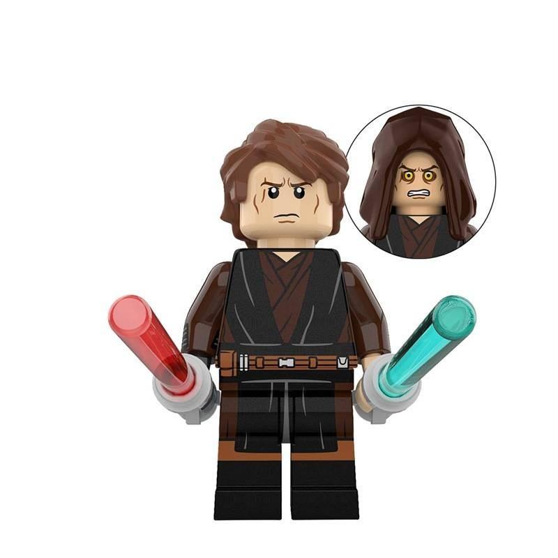 Strapazierfähige ABS-Kunststoff-Minifiguren Darth Vader Obi-wan Kenobi Kinderbaustein-Set
