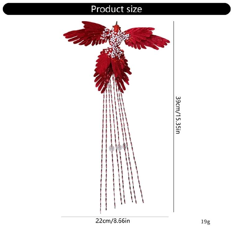 Reusable Christmas Tree Decoration Polyester Foam Birds Ornament For Indoor Party Decoration Holiday Tree Arrangement