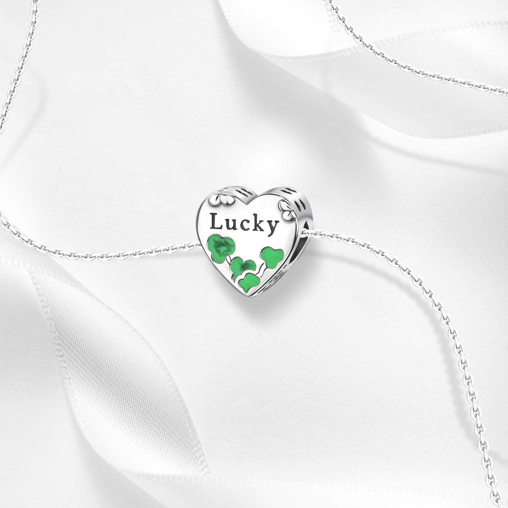 Copper Charms Fits Charm 3Mm Original Bracelet Necklace Womens Lucky Clover Charm Diy Fine Jewelry Gifts