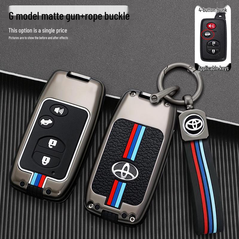 Compatible Key Case for Toyota: 6th Gen Camry, Reiz, Land Cruiser, Prado, Highlander