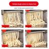Compact Household Manual Noodle & Pasta Maker with Dumpling Wrapper Roller and Hand Crank, Stainless Steel