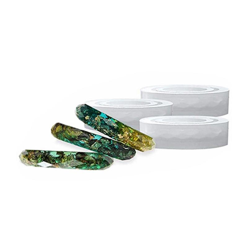 3pcs Ring Resin Molds For Jewelry Rings Silicone Casting Molds For DIY Rings Jewelry Silicone Mold Tools For Clay Epoxy Resin