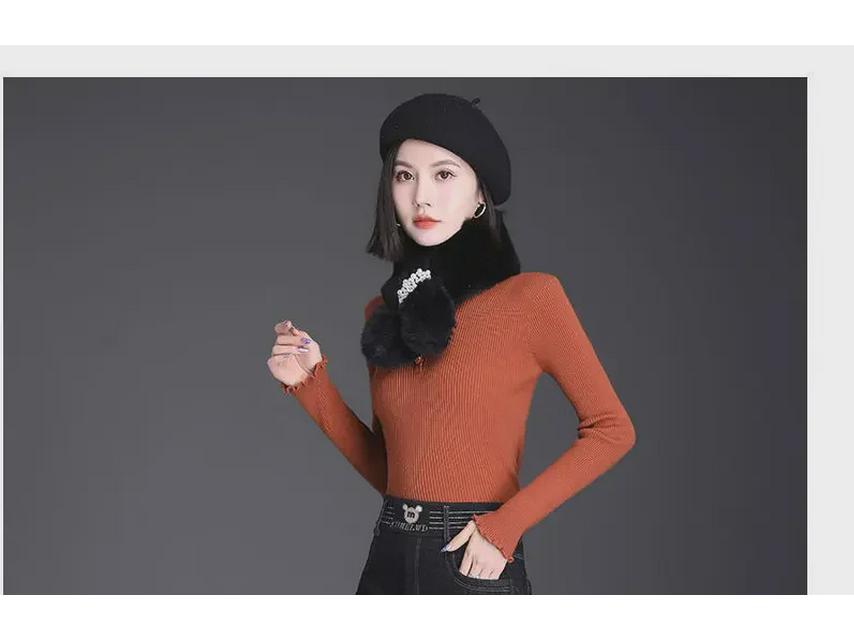 High-Waist Lambskin Flared Jeans: Plush, Thickened, and Warm for Autumn/Winter