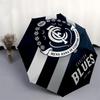 Carlton Blues, AFL Team Crest Automatic Opening and Closing, 8 rib Structure Portable Umbrella, Suitable for Men and Women in All Seasons  P