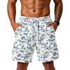 Men's Layer Casual Shorts, Lightweight Athletic Gym Shorts with Pockets, for Workout Beach and Lounging
