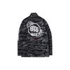 Li Ning Badfive Basketball Series Retro Style Button Collar Jacket Men Jacket Standard-Black-Camouflage AJDN181-1