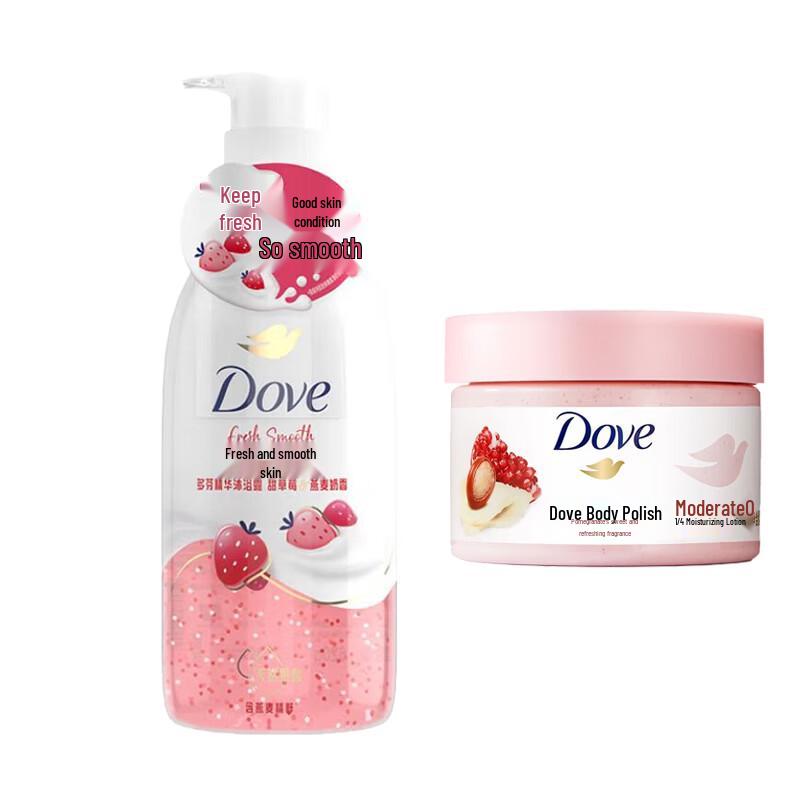 Dove Essence Shower Gel & Body Scrub Duo