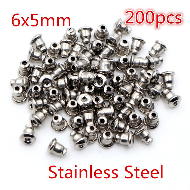 Multi-colors Metal and Plastic Earring Back Plug Cap Nail Accessories Anti-allergic Anti-inflammatory DIY Jewelry Accessories
