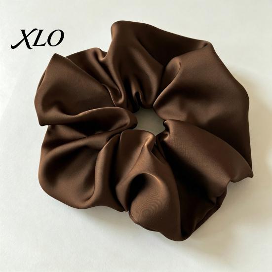 Minimalist Hair Scrunchies for Gifts Satin Scrunchies, High Elasticity Ties Women Girls, Non Slip Band, Elegant Styling Solid Color Ponytail