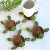 Water-absorbent Placemats Animal-shaped Coasters Adorable Knitted Turtle Coasters Cute Cartoon for Kitchen for Office for Home