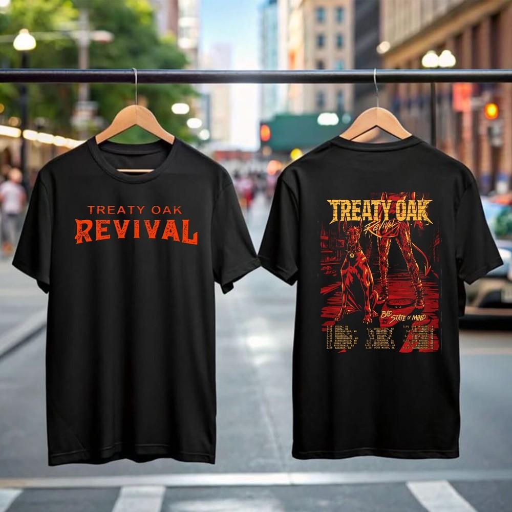 

Treaty Oak Revival T-Shirt, Unique Album Cover With Pool Balls, Gifts Music Fans S