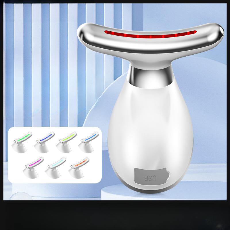 Instrument Zweifach-Mikrostrom-Gesichtseinführer Vibrationsmassagegerät Halsmuster-Instrument Hautverjüngung Hals-Schönheitsinstrument