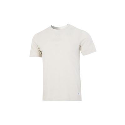 Solid Color Logo Sport Casual Crewneck T-Shirt Men Tops White HU1511