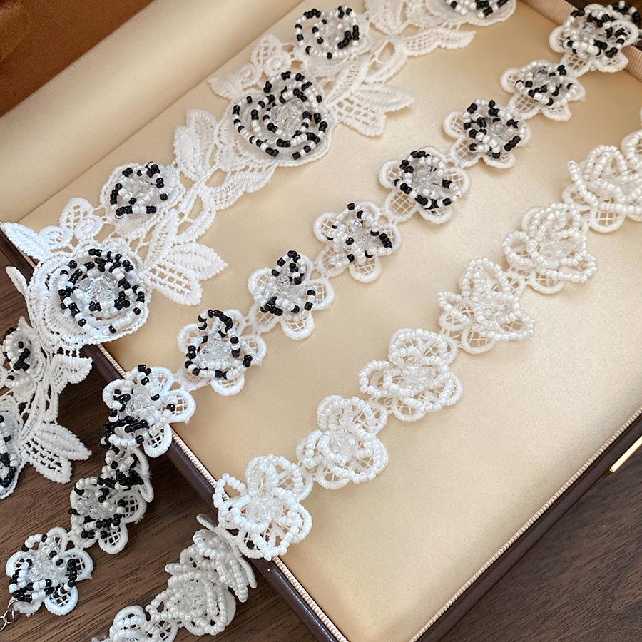 Nuove Collane Girocollo Sexy con Perline da Donna in Pizzo Fiore di Perla Catene per la Clavicola Gioielli Accessori Vintage Delicati Dolci per Festa Matrimonio