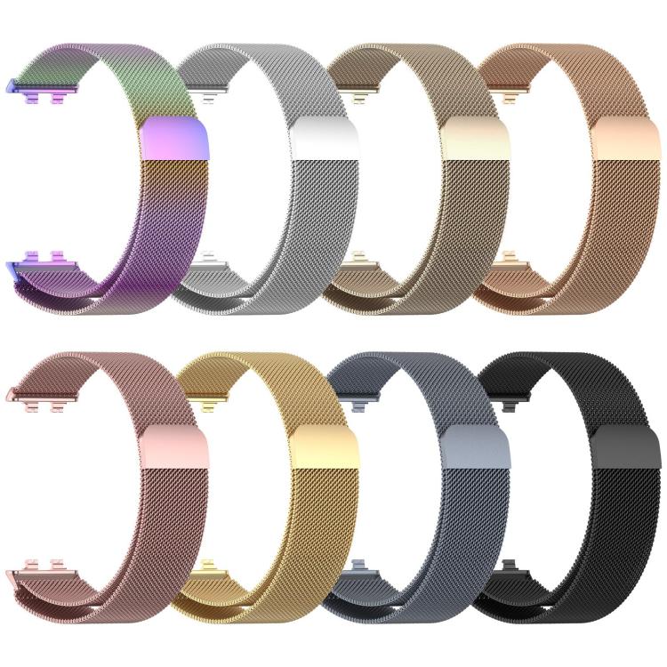 Mailänder Magnetisches Edelstahl Metall Ersatz-Uhrenarmband für Huawei Band 11 Pro / 11