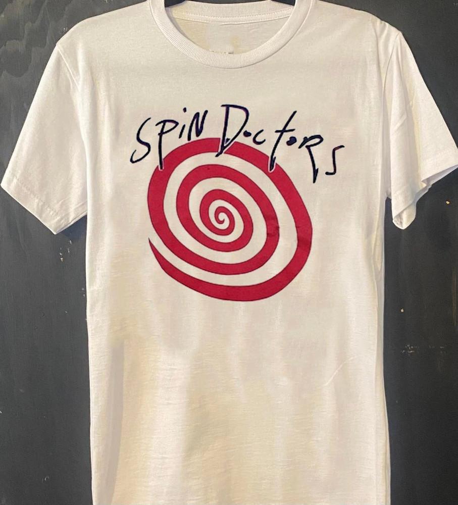 Spin Doctors Red Logo Classic White T Shirt All Size S-5Xl  HH540 Unisex T-Shirt S