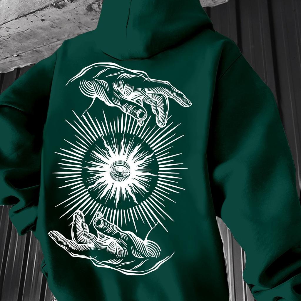 Fashionable Vintage Printed Hoodie for Men Long Sleeve Hoodies for Autumn Winter Casual Hoodie for Outdoors New Men's Clothing