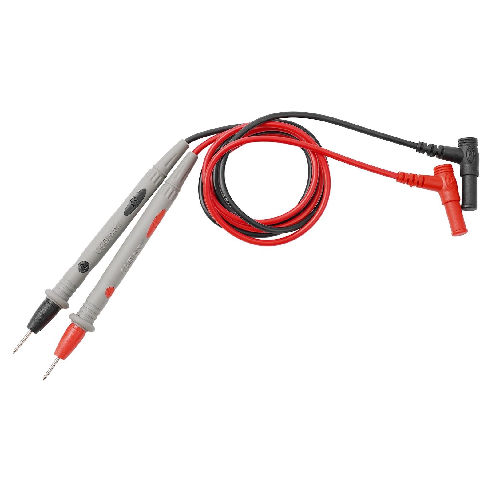 

Ultra Fine Needle Probes Multimeter Cable Precise Measurement Test Leads Silver
