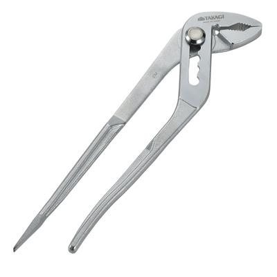 Water Pump Pliers with 250mm Made In Adjustable Holds Pipes Up To 51mm Outer Secure Flathead Plumbing Maintenance Screwdriver, TKWP-250, Japan,