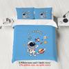 Astronaut 3D Digital Polyester Three-Piece Quilt Cover Bedding Sheet Quilt Cover Pillowcase