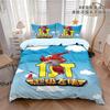 NEW Cute cartoon super wings Bedding Sets exquisite supplies set duvet cover bed comforter set bedding set luxury birthday gift