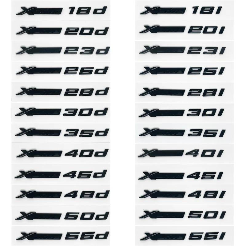 Xdrive 20d 30d 35d 40d 50d 20i 25i 30i Car Fender Emblem Trunk Badge Sticker for BMW X1 X3 X4 X5 X6 X7 Uq2