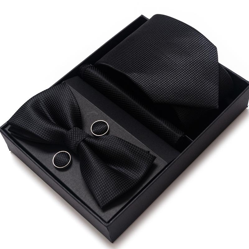 Men'S Tie Bow Tie Set Gift Box 6-Piece Set Tie Business Dress Tie Guangzhou