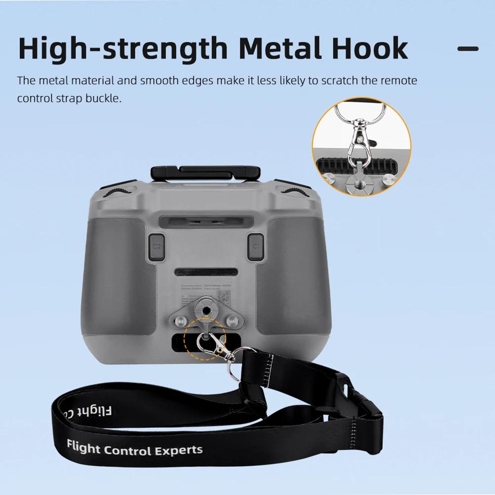 

Для DJI Mini 3/4 Pro Металева пряжка Ремінь на шию та Регульований шийний ремінець з гвинтами для пульта дистанційного керування DJI RC/RC 2 Аксесуари