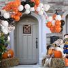 Halloween Balloons Garland White Black Orange Confetti Balloon Arch Kit Birthday Party Baby Shower Home Party Decoration Globos