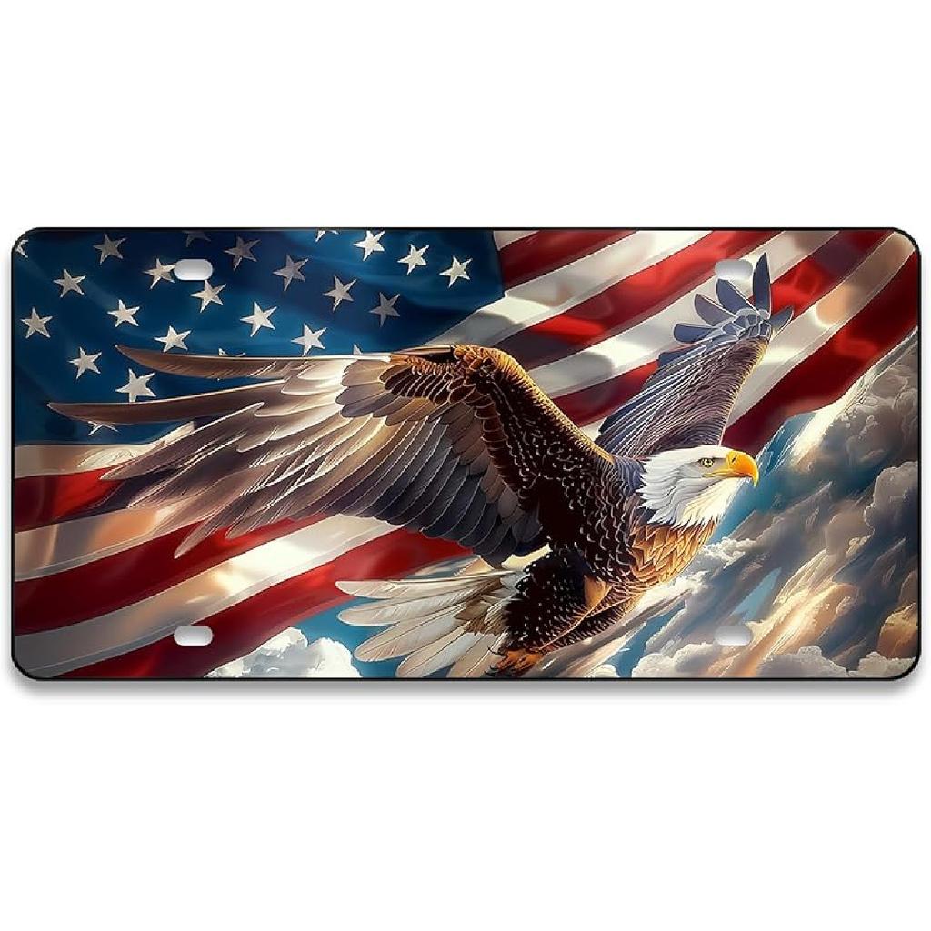 Mountain License Plate Mounta Front License Plate Peak Aluminum Decorative Licenses Plates, Natural Novelty Vanity Tag Black Car Plates, Car Tag With